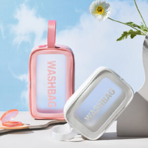 PU Transparent Wash Bag Waterproof Bath Bag TPU Translucent Storage Bag Cosmetic Bag